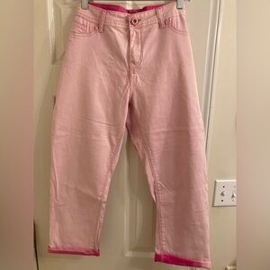 Roz & Ali Light Pink Ankle Jeans